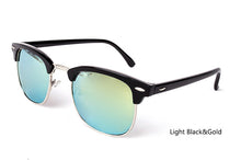 Semi-Rimless Designer Polarized Sunglasses