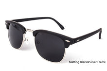 Semi-Rimless Designer Polarized Sunglasses