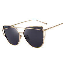 Twin-Beams Rose Gold Sun Glasses UV400