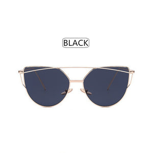 Twin-Beams Rose Gold Sun Glasses UV400