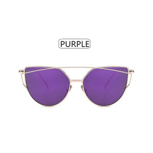 Twin-Beams Rose Gold Sun Glasses UV400