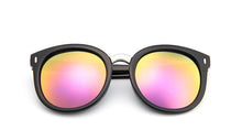 Retro Female Bright Reflective Sunglasses